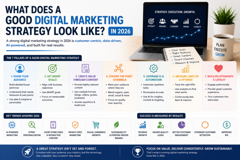 Read more about the article What Does a Good Digital Marketing Strategy Look Like? in 2026